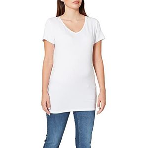 Noppies Dames Tee Ss V Neck Rome Zwangerschap-T-shirt, wit (optical white), XS