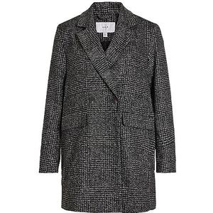 Viley Wool Blazer Jacket - NOOS, Zwart/ruiten: wit zand, 40