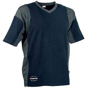 COFRA V080-0-06A.Z/7 JAVA T-shirt, korte mouwen, marine/antraciet, maat 7
