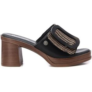 REFRESH 172522 damessandalen, zwart, maat 37, Zwart, 37 EU