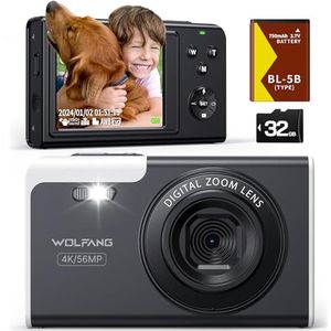 WOLFANG Dash Cam - Front en Rear - 2.5K - Inclusief 32GB Micro SD-kaart