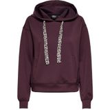 ONLY Onlalina Life Leo Detail Hood Box SWT, decadent chocolade, S