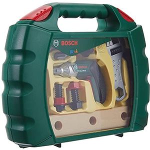 Theo Klein 8384 Bosch-Ixolino-koffer met veel accessoires I Draadloze batterij-aangedreven Ixolino-accuboormachine | Speelgoed voor kinderen vanaf 3 jaar