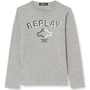 Replay T-shirt voor jongens, M02 grijs melange., 8 Jaar