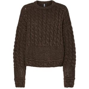PIECES Pcjacinthe Ls O-Neck Knit Mpa Bc, Morel, XL