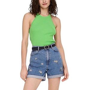 ONLY Dames Onlgemma Sl Scallop halterneck KNT Top, groen (summer green), M