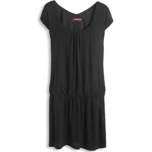 edc by ESPRIT Dames jumper jurk met zakken 054CC1E008, zwart (black 001), 42