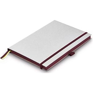 LAMY Papier Hardcover A6 notitieboek 810 – formaat DIN A6 (102 x 144 mm) in donkerpaars met lay-liniëring, 192 pagina's en elastische sluitband