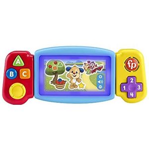 Fisher-Price Leerplezier Speelgoedgame voor Peuters met Licht, Geluid en Leerzame liedjes, Speelgoed voor Fijnmotorische Vaardigheden, Draai en Leer Spel, Meertalige Versie HNL51