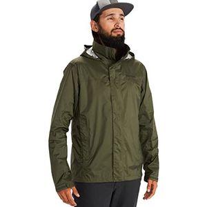 Marmot PreCip Eco Jacket, Waterdicht regenjack, winddichte regenjas, ademend; opvouwbaar hardshell windjack, ideaal voor fiets- en wandeltochten, Heren, Nori, S