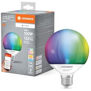 Ledvance - SMART+ Matter Globe - Verlichtingsmiddel - Veelkleurig - 14W - E27 - Dimbaar