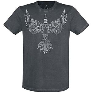 Assassin's Creed Valhalla - Raven T-shirt zwart S 100% katoen Fan merch, Gaming, Ubisoft, Vikings