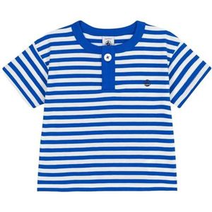 PETIT BATEAU - Gestreept T-shirt - Blauw - Katoen