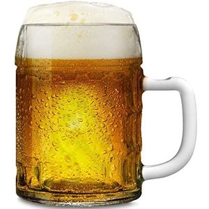 Stölzle Lausitz Bierpul Kaiser, set van 6 bierpureen, 0,3 liter, stabiele bierpul 0,3 liter, bierglazen 0,3 liter, van frisdrank, limeglas, bierzijde, vaatwasmachinebestendig