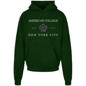 AMERICAN COLLEGE USA Sweatshirt met capuchon voor jongens, Donker Groen, 8 Jaren