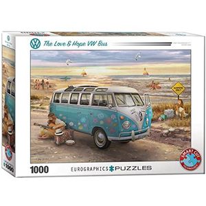 De Love & Hope VW Bus door Greg Giordano 1000-delige puzzel