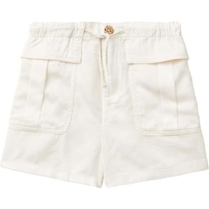United Colors of Benetton Shorts voor meisjes en meisjes, Wit, 140 cm