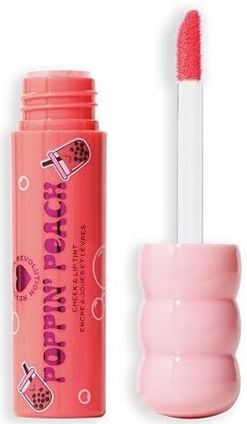 I Heart Revolution - Bubble Tea Milky Blush & Lip - Multifunctionele Make-up Tint - Poppin' Peach - 1.8 ml