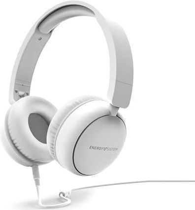 Energy Sistem UrbanTune Hoofdtelefoon met kabel (100% gerecyclede kunststof, afneembare kabel, microfoon, spraakassistent), wit