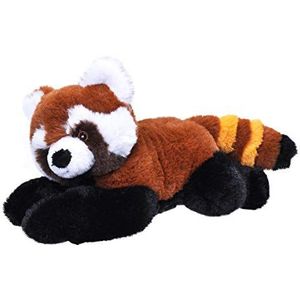 Wild Republic EcoKins Mini rode panda knuffeldier 8 inch, milieuvriendelijke geschenken voor kinderen, pluche speelgoed, handgemaakt met 7 gerecyclede plastic waterflessen