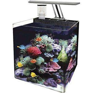 Ocean Free Marine Nano Aquarium Reef Aquarium Panoramisch Cube met LED Licht Filter & Eiwitschuim