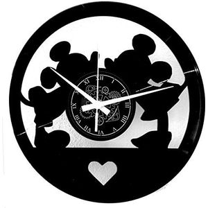 Instant Karma Clocks wandklok van vinyl voor wandplaten LP 33 Giri cadeau-idee vintage handgemaakte cartoon Amore Love Topi Mickey Mouse