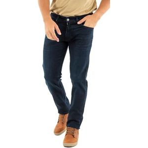 Replay Grover straight-fit herenjeans met comfort stretch, donkerblauw 007, 33W / 34L