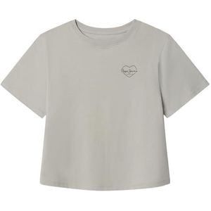 Pepe Jeans Amanda T-shirt voor meisjes, grijs (Cool Grey), 8, Grijs (Cool Grey), 8 jaar
