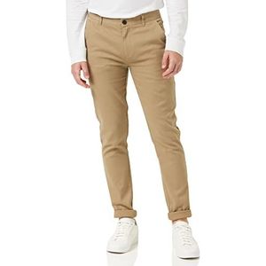 Farah Heren Endmore Chino Twill Casual Broek, Beige, 32W / 36L