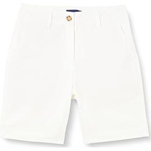 GANT Klassieke chino shorts voor dames, Eggshell., 46