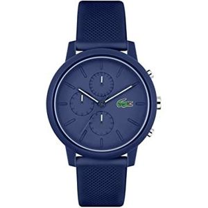 Lacoste Analoge Quartz Horloge met Siliconen Band 2011244, marineblauw