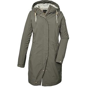 G.I.G.A. DX Dames Softshell parka met capuchon/outdoorjas GS 16 WMN SFTSHLL PRK, light olive, 36, 41449-000