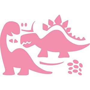 Marianne Design Collectables Elines Dinosaurus - stempel en stanssjabloon voor het maken van kaarten en scrapbooking, metaal, roze, 12 x 8,1 x 0,4 cm