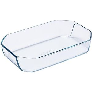 Dajar Glazen braadpan Inspiration 27 x 18 cm 2,1 l Pyrex, glas, transparant, 27 x 18 x 6,5 cm