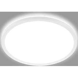 Briloner Leuchten - LED-paneel, plafondlamp, incl. achtergrondverlichting, 30 Watt, 3.500 lumen, 4.000 Kelvin, wit, rond, Ø 48cm, 3428-016