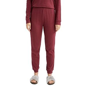 DeFacto Pyjamabroek voor dames, Bordeaux Melange, M