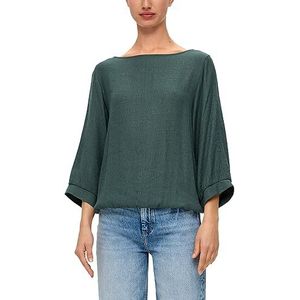 s.Oliver T-shirt voor dames, 3/4 mouw, groen, 34, groen, 34