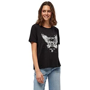 Desires Vrouwen Hibras Tee T-Shirt, Zwart gewassen, XL