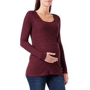 Noppies Dames Top Seymour Nursing T-shirt met lange mouwen, Tawny Port - P281, 42