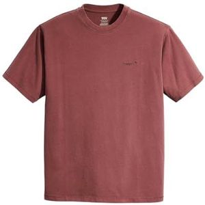 Levi's Red Tab Vintage Tee T-shirt voor heren, Red Mahogany Garment, XS