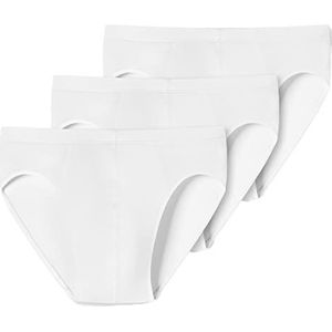 Uncover by Schiesser Heren 3-pack slip supermini ondergoed met zachte manchetten - Cotton Stretch Mix, wit, XL