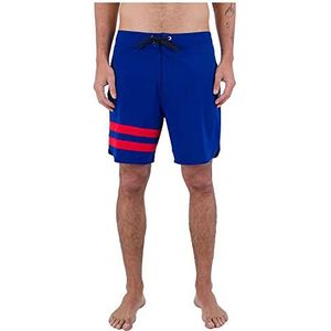 Hurley Phantom-eco Block Party 18'-badpak voor heren, diep koningsblauw, 28