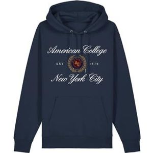 AMERICAN COLLEGE USA Herensweatshirt, marineblauw, maat L, ontspannen, Blauw, L/Tall