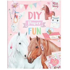 Depesche 12121 Miss Melody DIY Paper Fun - creatieve boekenset met 32 kleurrijke pagina's voor het knutselen en ontwerpen van brieven, ansichtkaarten en nog veel meer, inclusief paardenstickers