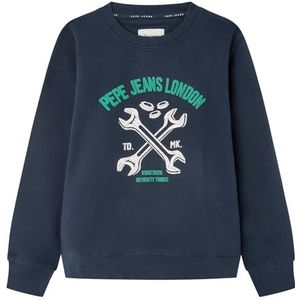 Pepe Jeans Bedford Jongens-sweatshirt, blauw (Dulwich Blue), 10 jaar, blauw (Dulwich Blue), 10 jaar