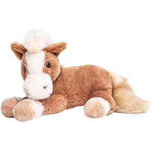 Uni-Toys - Paard bruin, liggend - superzacht - 28 cm (lengte) - pluche paard, boerderijdier - pluche dier, knuffeldier