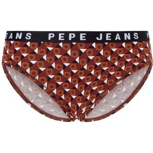 Pepe Jeans Vrouwen Art Bikini Stijl Ondergoed, Rood (Bordeaux), XL