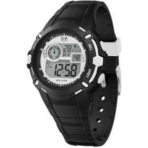 Ice-Watch - ICE digit explorer Black white - Zwart jongenshorloge (gemengd) met siliconen band - 023265 (Klein)