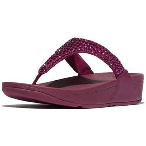 FitFlop - Lulu Maxi-Crystal Toe-Post Sandals - Ruby - Slipper