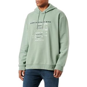 s.Oliver Big Size Sweatshirt met capuchon voor heren, groen, XXL, groen, XXL